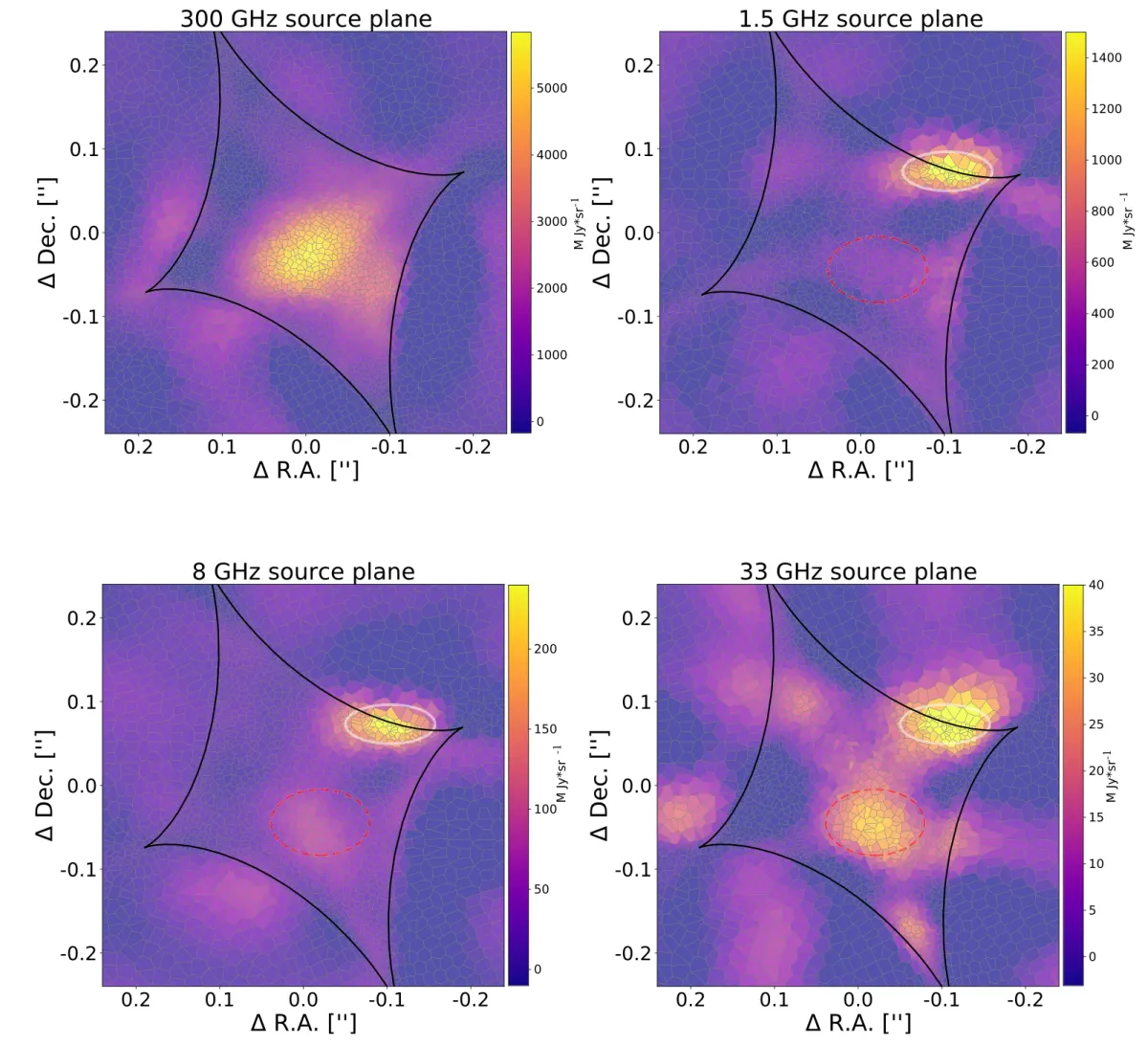 Radio jet in the gravitationally lensed Cloverleaf quasar
