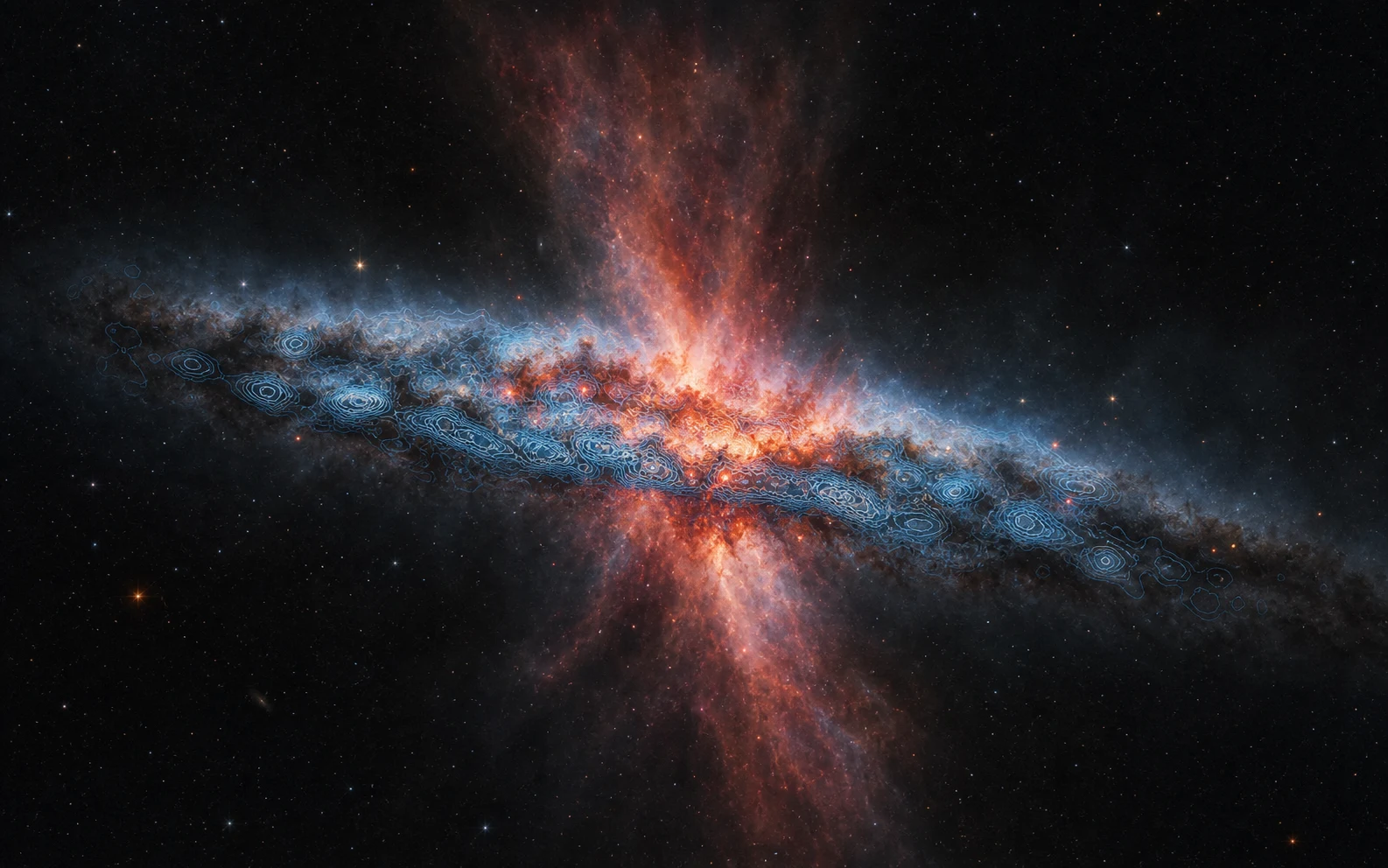 Dense molecular gas and a starburst-driven outflow in M82